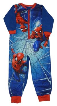 Tmavomodrý fleecový overal se Spidermany Marvel