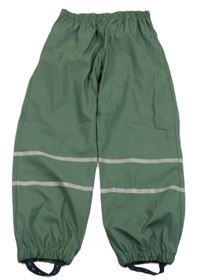 Zelené vodeodolné nohavice