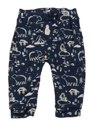 Tmavomodré tepláky so zvieratkami George