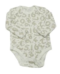 Bílo-béžové body s čísly 