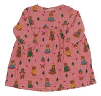 Ružové šaty s medvedíkmi