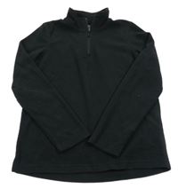 Čierna fleecová funkčná mikina MCKinley