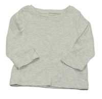 Svetlosivé rebrované tričko Primark