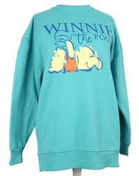 Dámska tyrkysová mikina s medvídkem Pú Disney