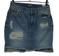 Dámská světlemodrá riflová sukně s prošoupáním Superdry vel. 30