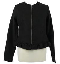 Dámska čierna šušťáková crop ľahká bunda Esmara