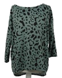 Dámský šedomodro-černý vzorovaný lehký svetr Only 