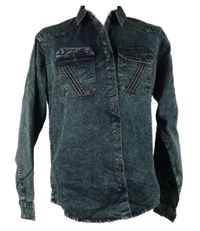 Pánska tmavomodrá rifľová košeľa