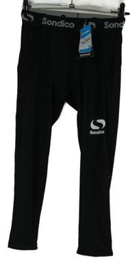 Pánske čierne spodné funkčné capri nohavice Sondico