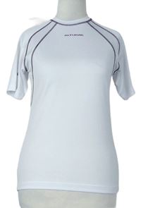 Dámske biele športové tričko s pruhmi Altura