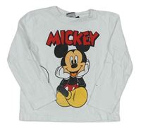 Biele tričko s Mickey Mousem zn. Disney