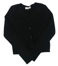 Čierny rebrovaný crop sveter Primark