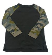 Černo-army triko Next