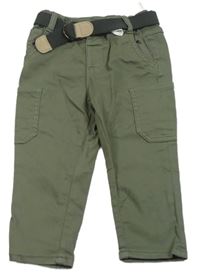 Khaki rifle s páskem C&A