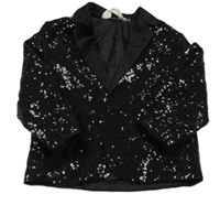 Čierne flitované sako zn. H&M