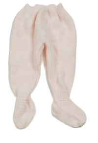 Světlerůžové pletené polodupky