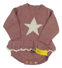 Nové - Staroružové pletené body s hviezdičkou Shein