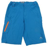 Modré šusťákové outdoorové kraťasy Mc Kinley