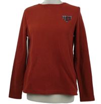 Dámska tehlová fleecová mikina so srdcem Esmara