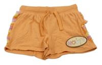 Oranžové kraťasy s třásněmi na boku Kiki&Koko