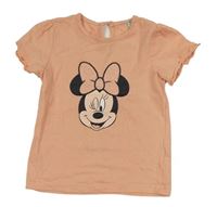 Lososové tričko s Minnie Disney