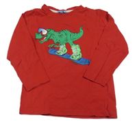 Červené triko s dinosaurem REview