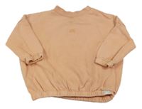 Lososová oversize mikina s výšivkou zn. Next