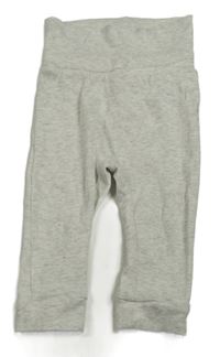 Svetlosivé rebrované tepláky