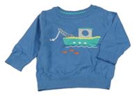 Modrý sveter s parníkem Carter's