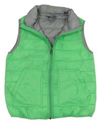 Zelená šušťáková prešívaná ľahká zateplená vesta Alive