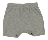 Svetlosivé melírované baggy kraťasy H&M