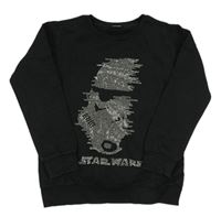 Čierna mikina so Star Wars z kamínků
