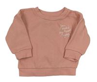 Světlerůžová mikina s nápisem Primark