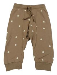Béžové tepláky s puntíky H&M