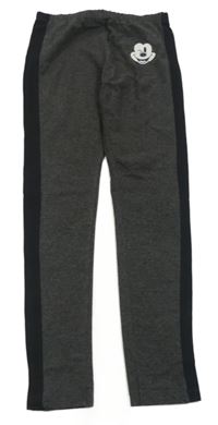Tmavošedo-čierne legíny s Mickeym zn. Primark