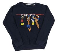 Tmavomodrá mikina s Mickeym a kamarády