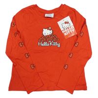 Nové - Červené triko s Kitty Sanrio