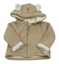 Béžová prepínaci mikina s kapucňou Losan