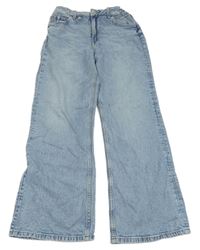 Světlemodré široké rifle H&M