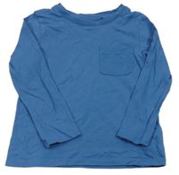 Modré triko s kapsou C&A