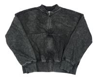 Tmavosivá batikovaná prepínaci crop mikina Primark