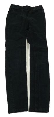 Černé elastické manšestráky H&M