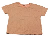 Ružovo-béžové vzorované crop tričko Matalan