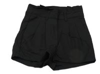 Čierne nařasené high waist kraťasy