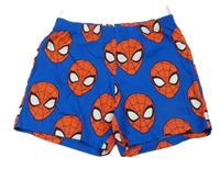 Tmavomodré bavlnené kraťasy so Spider-manem