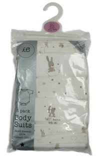 Nové - 5pack - Smotanové body so zvieratkami Matalan