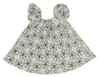 Nové - Biela blúzková á šatová tunika s kvetmi Primark