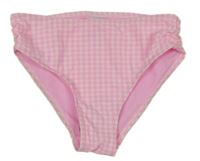 Růžovo-bílé kostkované plavkové kalhotky Matalan