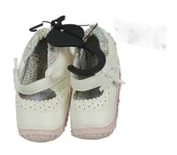 Nové - Bílo-světlerůžové koženkové capáčky Matalan vel. 20
