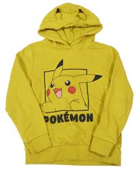 Žlutá mikina Pikachu s kapucí C&A
